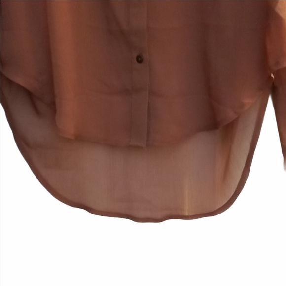 Free People Ruffle Tuxedo Shirt. Size Large - Picture 4 of 7